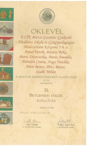 31. BETLEHEMI JÁSZOL KIÁLLÍTÁS